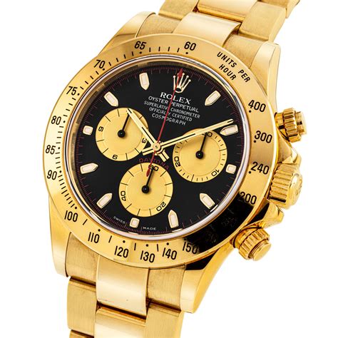 gold men's rolex daytona|daytona rolex gold price.